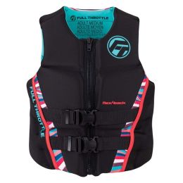 Full Throttle Women&#39;s Rapid-Dry Flex-Back Life Jacket - Women&#39;s XS - Pink/Black