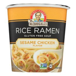 Dr. McDougall's Rice Noddle Asian Soup - Sesame Chicken - Case of 6 - 1.3 oz.
