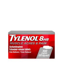 Tylenol 8 Hour Muscle Aches & Pain Tablets with Acetaminophen;  100 Count