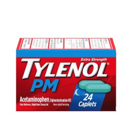 Tylenol PM Extra Strength Pain Reliever & Sleep Aid Caplets;  24 ct