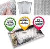 ABC Thermal Bubble Mailers 13.75 x 10.5 Inch Size Pack of 10 Metallic Thermal Padded Envelopes. Self Seal Silver Color Bubble Mailers Thermal Insulate