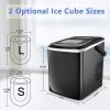Portable Ice Maker 9 Cubes ready in 9 min/26lbs per 24h with 2 Optional Ice Cube Sizes