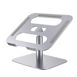 Laptop Riser Stand Angle Adjustable Height 360 Rotating Aluminum Ergonomic Computer Notebook Stand Holder for MacBook Pro Air (Color: Z45 Silver)
