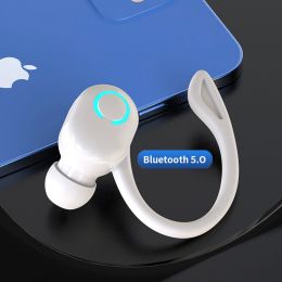 TWS Wireless Earphones Sport In-ear Bluetooth 5.2 Earbuds Ultra-long Standby Handsfree Headset With Mic for Smart Phone (Color: White-Bluetooth 5.0)