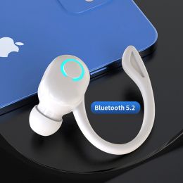 TWS Wireless Earphones Sport In-ear Bluetooth 5.2 Earbuds Ultra-long Standby Handsfree Headset With Mic for Smart Phone (Color: White-Bluetooth 5.2)