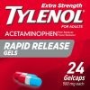 Tylenol Extra Strength Acetaminophen Rapid Release Gels;  24 ct