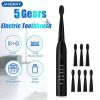 Ultrasonic Sonic Electric Toothbrush USB Charge Tooth Brushes Washable Whitening Soft Teeth Brush Head Adult Timer JAVEMAY J110