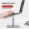 Laptop Riser Stand Angle Adjustable Height 360 Rotating Aluminum Ergonomic Computer Notebook Stand Holder for MacBook Pro Air